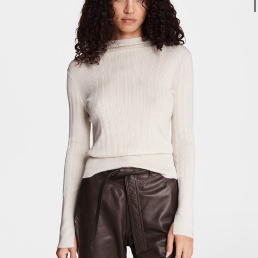 NWT Rag & Bone Dawson Viscose Mock Neck